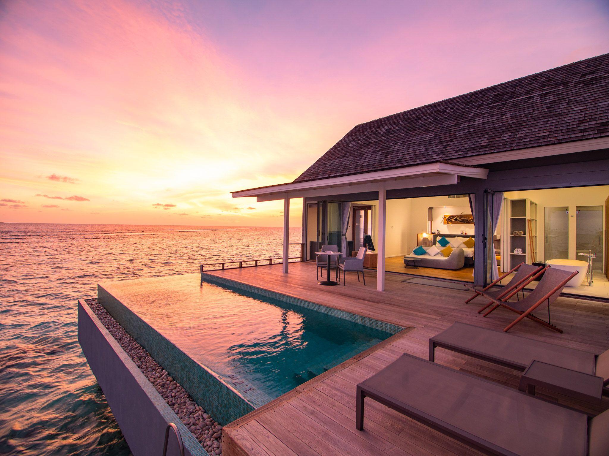 Kuramathi-Maldives-Accommodation-Rooms-Thundi-Water-Villa-with-Pool-Exterior-Sunset.jpg