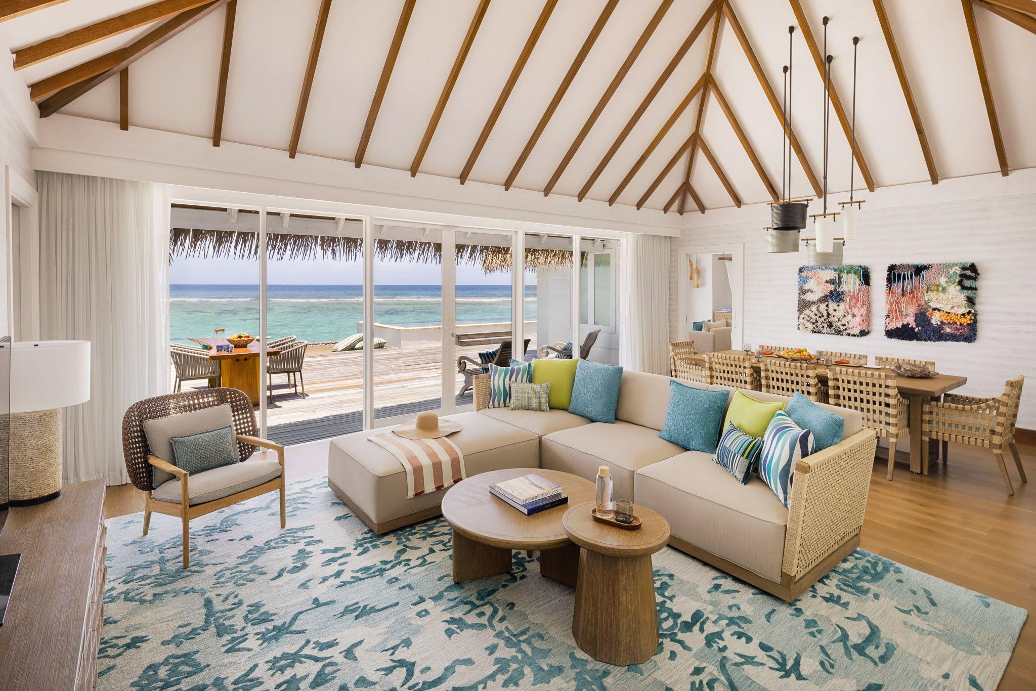 Six Senses Kanuhura - Accommodation - Villas - Two Bedroom Water Villa With Pool - Living Room.jpg